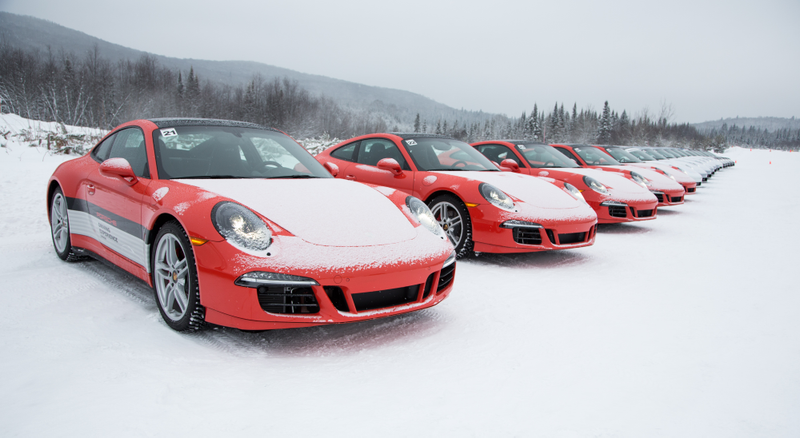 School cars at Camp4. Photo credit: Porsche